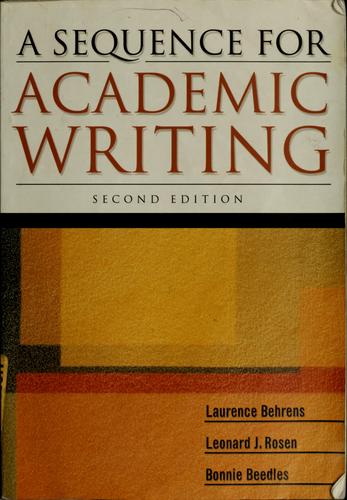 A Sequence for Academic Writing