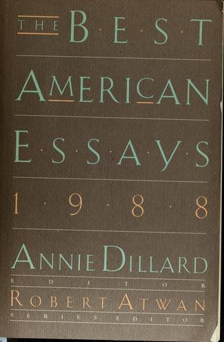 The Best American Essays, 1988
