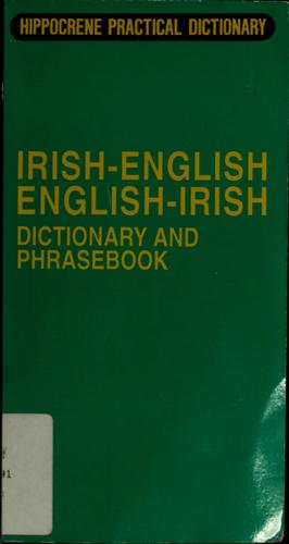 Irish/English English/Irish dictionary and phrasebook