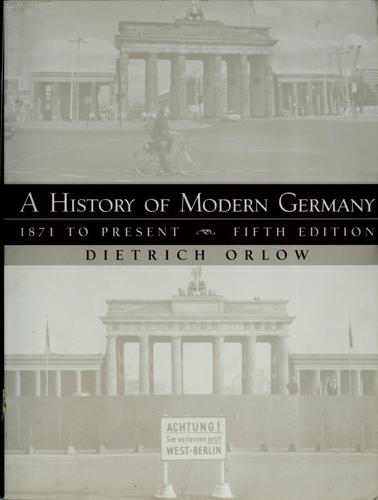 A History of Modern Germany