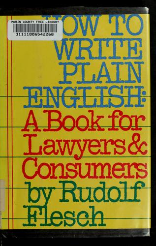How to write plain English