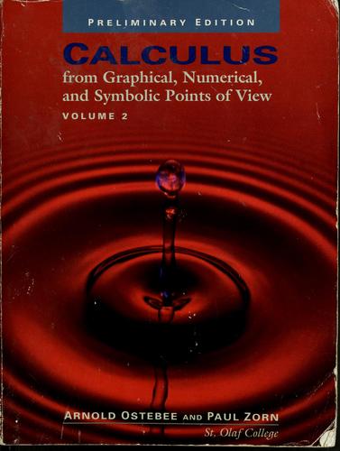 Calculus from graphical, numerical, and symbolic points of view