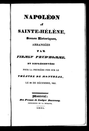 Napoléon à Sainte-Hélène