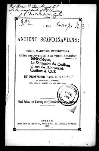 The ancient Scandinavians
