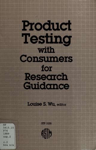 Product Testing with Consumers for Research Guidance