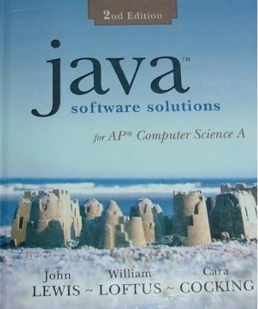 Java Software Solutions for AP Computer Science A