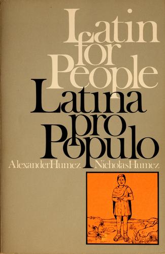 Latin for people .