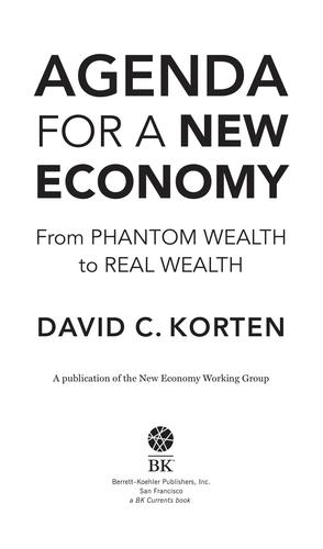 Agenda for a New Economy