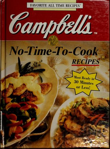 Campbell's no-time-to-cook recipes