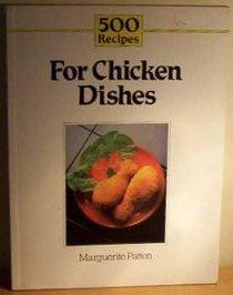 500 recipes for chicken dishes