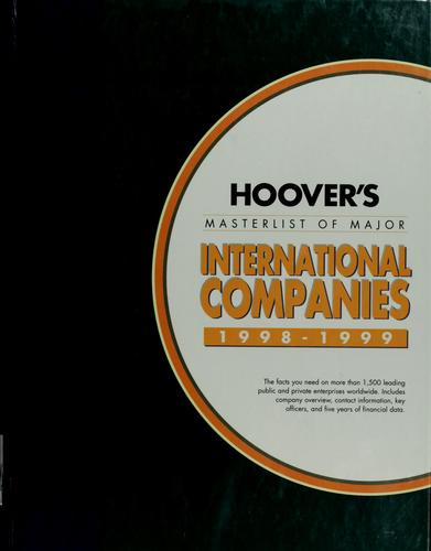 Hoover's masterlist of major international companies, 1998-1999