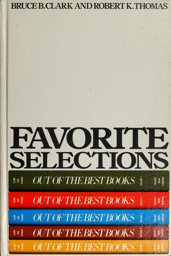 Favorite Selections from Out of the Best Books