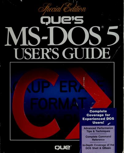 Que's MS-DOS 5 User's Guide