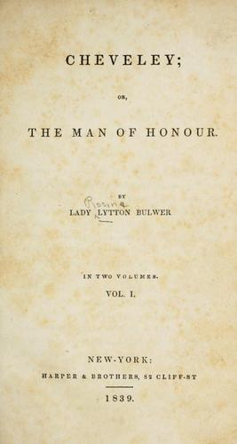 Cheveley; or the man of honour