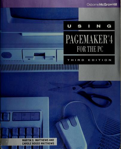 Using PageMaker 4 for the PC