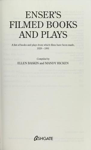 Enser's Filmed Books and Plays