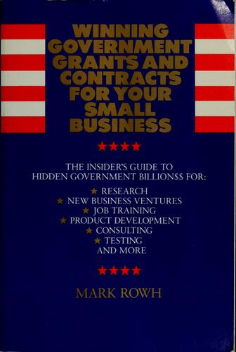 Winning government grants and contracts for your small business