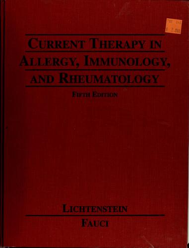 Current therapy in allergy, immunology, and rheumatology