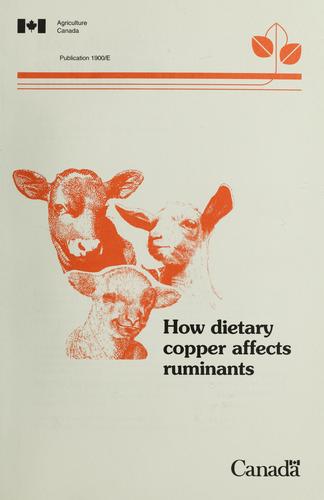 How dietary copper affects ruminants