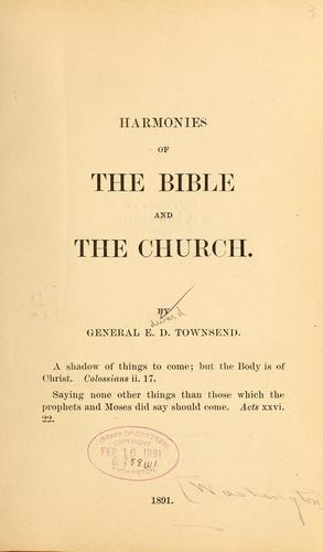 Harmonies of the Bible and the Church