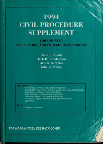 Civil Procedure Supplement