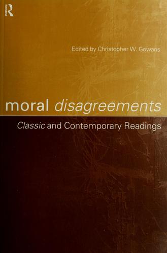 Moral disagreements