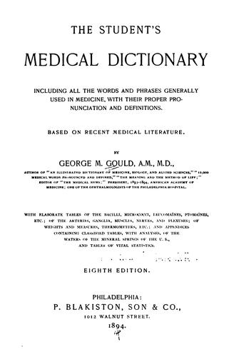 The Student's medical dictionary