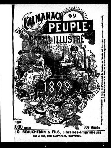 L'Almanach du peuple illustré de C.O. Beauchemin & fils, 1899
