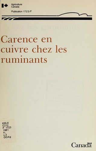 Carence en cuivre chez les ruminants