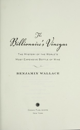 The Billionaire's Vinegar