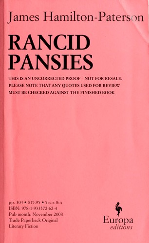 Rancid pansies