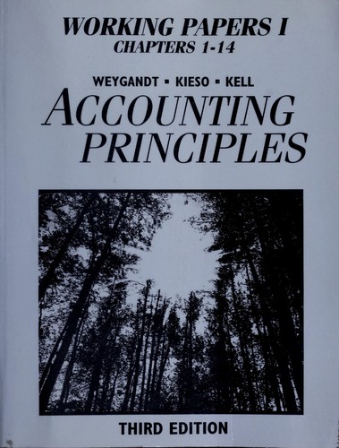 Working Papers 1, Chapters 1-14, to Accompany Accounting Principles