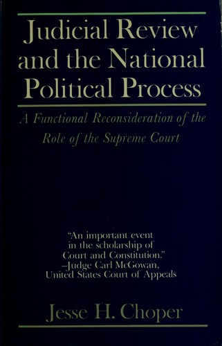 Judicial Review and the National Political Process