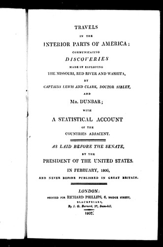 Travels in the Interior Parts of America