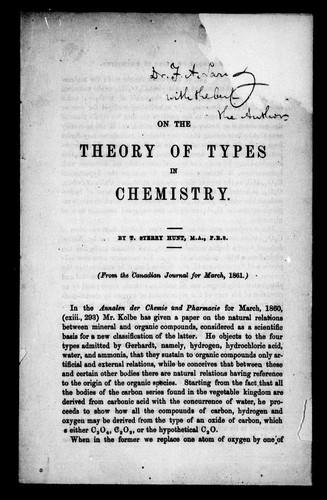 On the theory of types in chemistry