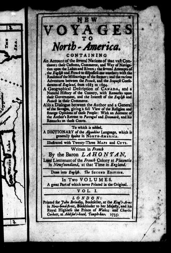 New voyages to North-America