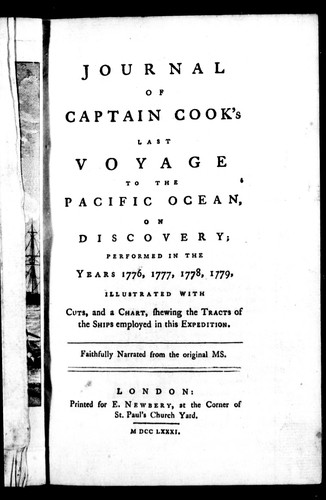 Journal of Captain Cook's Last Voyage to the Pacific Ocean, on Discovery