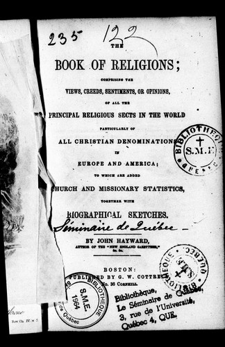 The book of religions