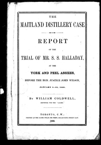 The Maitland distillery case