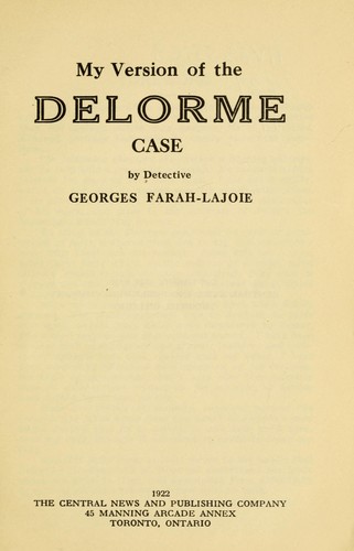 My version of the Delorme case