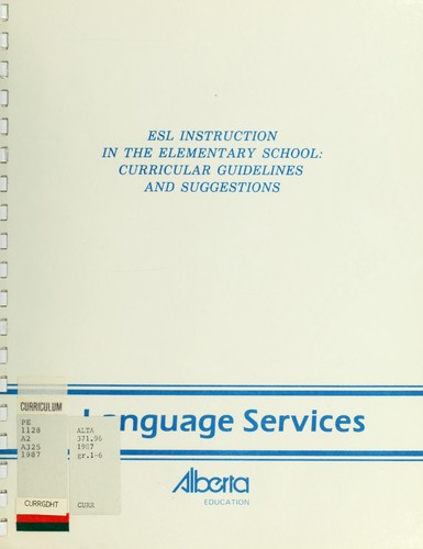 ESL instruction in the elementary school
