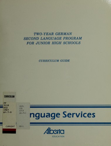 Two year German second language program for junior high school
