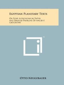 Egyptian Planetary Texts