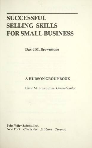 Successful Selling Skills for Small Business