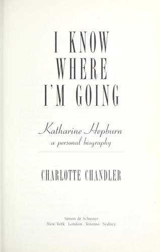 I know where I'm going