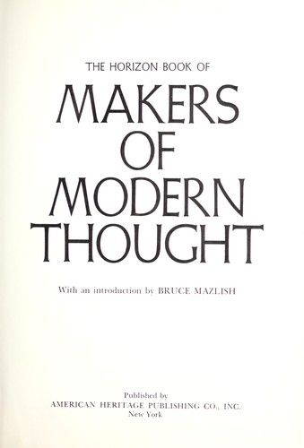 Makers Of Modern Thought