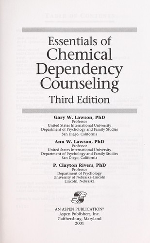 Essentials of chemical dependency counseling