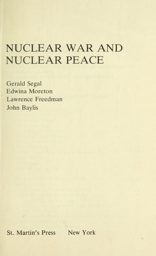 Nuclear war and nuclear peace