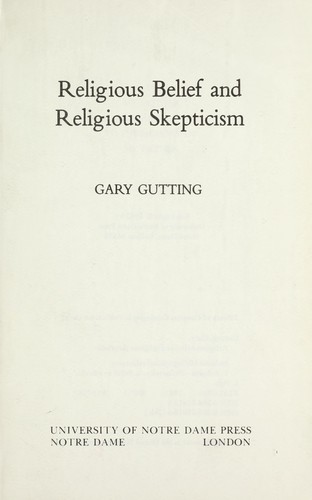 Religious belief and religious skepticism