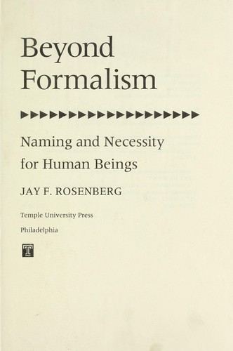 Beyond Formalism